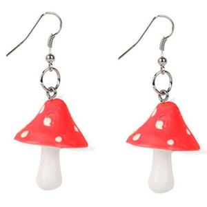 Pendientes Divertidos de Goma con Forma de Pato, Oso de Goma, Pez Dorado, Botella de Agua, Fresa, Hongo, Mariposa, Nube, Flores, Huevo de Dinosaurio - Product Image 6