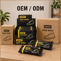 Lingettes pour chaussures OEM, boîte de présentation de 10 unités, marque privée
