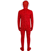 Kostum Jumpsuit Seluruh Tubuh Burung Monster Kartun Berbulu untuk Anak-anak dan Dewasa, Pakaian Cosplay Pesta Karnaval Halloween dengan Masker Kepala