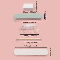 Nouveaux Kits d'Ongles à Pression Pratiques Comprenant Lime, Repousse-Cuticules et Colle Gelée pour Ongles à Pression Faits Main