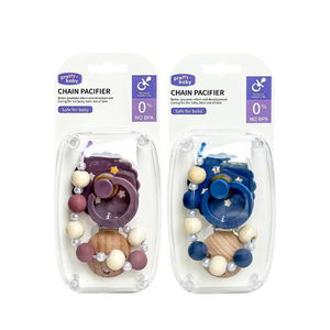 <span class=keywords><strong>Attache</strong></span>-sucette en bois anti-perte pour bébé, sans BPA, avec perles, pour une sécurité et un confort optimal - Product Image 4