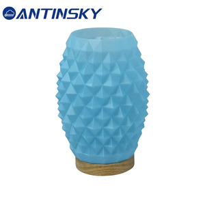 Lampe de table moderne ANTINSKY avec base en bois, trois températures de couleur réglables, commande tactile, technologie de moulage pour salon - Product Image 2