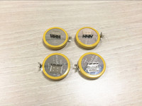 JBWCELL CR2450 Pestañas de soldadura Pila de botón Batería recargable de litio de 3V con cables y conector para juguetes y electrodomésticos