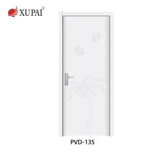 Giá Rẻ PVC Tủ Trung Quốc Rõ Ràng PVC Cửa Puertas De Madera Nhiều Lớp Cửa