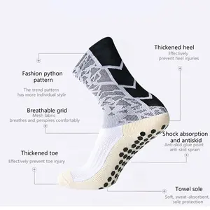 Best-seller Non-slip Rubber Dot socks Sport Socks Custom Logo Non Skid Athletic Soccer Socks