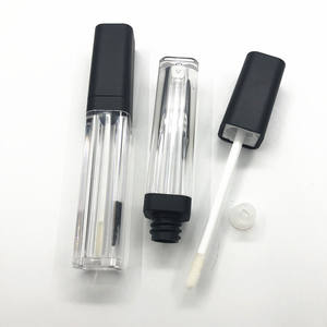 Tubes blancs vide à coins arrondis et carrés pour rouge à lèvres, pièces, conteneurs avec baguettes, tube à gloss liquide, utilisation cosmétique, 6ml - Product Image 5
