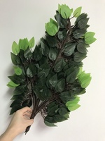 Feuilles artificielles de Ficus de 55 cm, 42 feuilles, pour la décoration