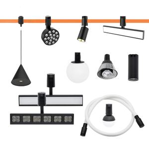 Système de rails LED 48V Blanc Noir Surface de <span class=keywords><strong>plafond</strong></span> Encastrée Aimant de levage <span class=keywords><strong>Rail</strong></span> d'éclairage <span class=keywords><strong>pour</strong></span> feux de piste magnétiques - Product Image 5