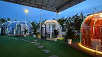 Prix d'usine – Tente dôme PC assemblée, imperméable, pour glamping extérieur, type igloo