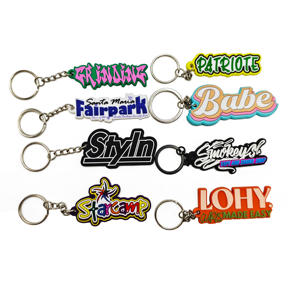 Llavero de PVC personalizado de fábrica original, colgante de goma suave 2D de cloruro de polivinilo para promoción en ferias comerciales - Product Image 3