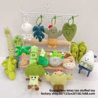 Boneka Kaktus Lucu dan Kreatif, Gantungan Tas Mainan Plush untuk Hadiah