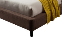 Lit jumeau en bois de chêne au design simple et moderne lit King Size en bois massif avec revêtement doux pour chambre à coucher lit à usage domestique