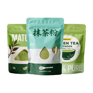 Grosir disesuaikan desain Matcha hijau tas Matcha 100g 250g 500g untuk minuman memasak suplemen kosmetik teh kesehatan - Product Image 1