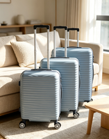 Ensemble de bagages YESHINE en PP incassable, coque rigide, luxe, 3 pièces, valises à roulettes, 20/24/28 pouces, légères, avec serrure TSA