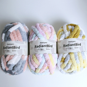 Filato di Ciniglia Grosso Domi di Alta Qualità Finger Show 226G <span class=keywords><strong>per</strong></span> Cuscino, Coperta, Borsa all'<span class=keywords><strong>Uncinetto</strong></span> - Product Image 6