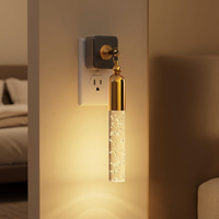 Lampes de chevet de luxe LOHAS Golden Nite Lites à brancher avec capteur crépusculaire et variateur d'intensité, style bulle, pour chambre à coucher
