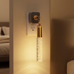 Lampes de chevet de luxe LOHAS Golden Nite Lites à brancher avec capteur crépusculaire et variateur d'intensité, style <span class=keywords><strong>bulle</strong></span>, pour chambre à coucher - Product Image 1