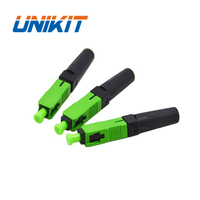 UNIKIT-conector rápido de fibra óptica de alto rendimiento, pieza de montaje pasivo óptico tipo cola de tornillo SC APC SC UPC