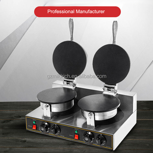Hete Verkoop Fastfood Snackapparatuur Elektrische Wafelmakers Commerciële Twee-Plaat Eierrolmachine - Product Image 2
