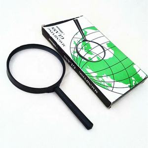 थोक 90 मिमी मैग्निफायर ब्लैक फ्रेम साधारण रेसिन लेंस हैंडहेल्ड रीडिंग आवर्धक ग्लास - Product Image 5