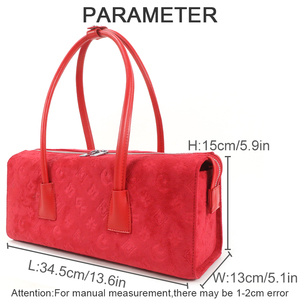 Bolso de Mano Cilíndrico para Mujer, Bolso Boston de Moda, Bolso de Hombro con Asa Superior, Elegante Bolso de Fiesta - Product Image 6