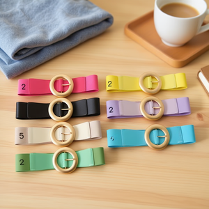 Cintura Elastica con Fibbia Metallica Rotonda da 6 Cm, 70 Cm, Moda Femminile - Product Image 3