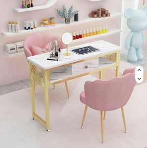 Prix direct usine, Meubles de salon : Tables de manucure en bois et métal, Tables de beauté, Coiffeuses et Tables à ongles disponibles - Product Image 5