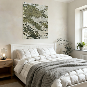 Peinture à l'huile abstraite faite à la main, tons verts mats, toile texturée, <span class=keywords><strong>art</strong></span> minimaliste Wabi Sabi <span class=keywords><strong>pour</strong></span> <span class=keywords><strong>galerie</strong></span> - Product Image 6