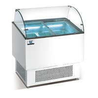 Réfrigérateur commercial acier inoxydable fromage réfrigérateur crème glacée vitrine affichage dessert table de travail