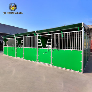 Establos Portátiles Temporales Ligeros, Económicos, de Bajo Precio, para Interiores y Exteriores, Paneles para Establos de Caballos con Techo - Product Image 1
