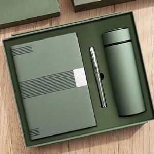 Carnet à couverture rigide en PU gravé sur mesure avec stylo, ensemble carnet et stylo en PU assortis, cadeaux de remise de diplôme personnalisés, cadeau pour nouvel emploi - Product Image 1