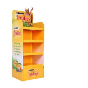 حامل عرض دوار مخصص للمتاجر، رفوف عرض أرضية للترويج، حامل عرض من الكرتون المموج للملابس، حجم صغير - Product Image 2