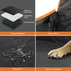 Siège d'auto pour animaux de compagnie de conception imperméable et pliable de sortie d'usine avec fenêtre en maille respirante <span class=keywords><strong>housse</strong></span> de siège de <span class=keywords><strong>voiture</strong></span> pour <span class=keywords><strong>chien</strong></span> à fond dur réglable - Product Image 3