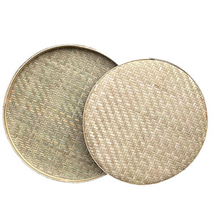 Bamboo Woven Winnowing Basket Round Handmade <b>Natural</b> For Drying Decor <b>Painting</b> Dance Kindergarten Craft Supplies - Product Image 5