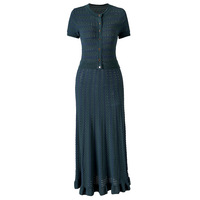 Nouvelle arrivée Robe élégante slim fit d'été Robe en tricot haut de gamme pour femmes Col rond Manches courtes