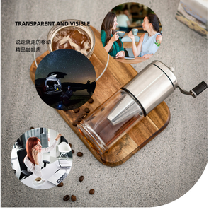 Machine à café portable 3-en-1 <span class=keywords><strong>avec</strong></span> moulin à grains intégré, corps en acier inoxydable S304 <span class=keywords><strong>lavable</strong></span> et <span class=keywords><strong>filtre</strong></span> de brassage manuel - Product Image 3