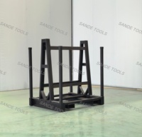 Étagère en acier robuste SANDE, type A, capacité 30 tonnes, pour le stockage de dalles de granit, de quartz et de pierre, étagères métalliques