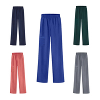 HZMNOI Pantalon tendance en tissu TRS avec fente latérale pour infirmière médicale Pantalon de gommage pour femmes