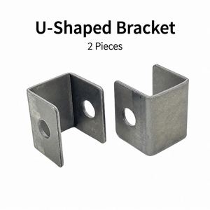 Connecteurs en U à double trou TEBAK, supports de connexion <span class=keywords><strong>pour</strong></span> lit en fer profilé, plaques de fixation réglables, vente en gros - Product Image 5
