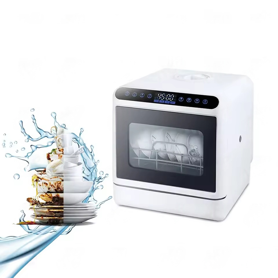 Household Desktop Mini Dishwasher Portable Kitchen Smart Drying Disinfection Automatic Dishwasher Machine Strong Water Cleaning