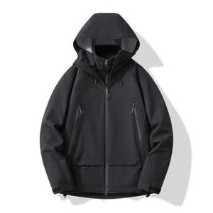 Outdoor Windproof Waterproof Softshell Jacket Unisex Full Sleeve Hooded Breathable Moisture Wicking For Travel Hiking - Product Image 1