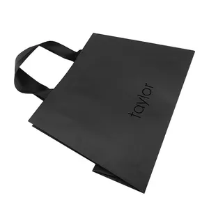 Low MOQ Manufacturer Reasonable Price Tote White Green Paper Bag