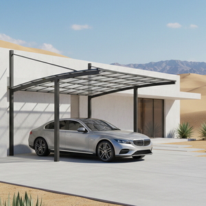 Abri de voiture en <span class=keywords><strong>aluminium</strong></span> avec toit en polycarbonate, abri robuste résistant aux intempéries pour <span class=keywords><strong>voitures</strong></span>, SUV et utilisation en extérieur - Product Image 1