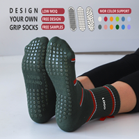 Nouvelles chaussettes de yoga personnalisées pour femmes, design logo, chaussettes de Pilates, chaussettes de fitness antidérapantes avec décoration nœud 3D