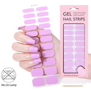 Nouvelle Conception en Promotion : Autocollants 3D pour Ongles en Gel Pré-cuituré, 22 Bandes Sans Lampe UV, Autocollants en Gel Plastique pour Ongles - Product Image 3