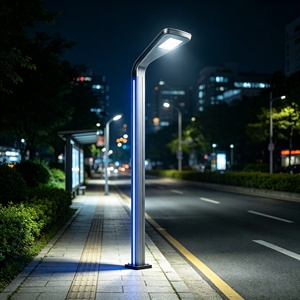 ไฟเสา LED, ไฟถนนแบบรวมโครงอะลูมิเนียม, ไฟเสาสวนวิลล่าสแควร์, ไฟ LED ติดเสาภายนอกอาคาร - Product Image 5