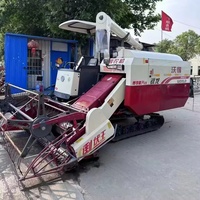 Machinerie agricole d'occasion, moissonneuse-batteuse à maïs 105 CV à moteur diesel, moissonneuse-batteuse à riz et blé entraînée par tracteur