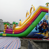 Toboggan gonflable pirate, château gonflable géant commercial pour enfants, pour fêtes intérieures/extérieures, capacité 500 kg