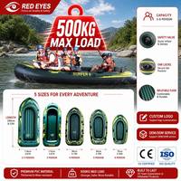 Kayak gonflable professionnel REDEYES pour 2 à 6 personnes, bateau de pêche pliable en PVC, capacité de charge de 200 kg à 500 kg, pour le rafting et la pêche en plein air