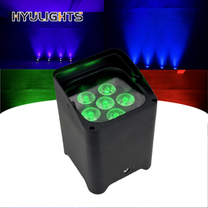 6x18w 6-in-1 rgbwauv không dây DMX512 sân khấu mệnh đèn pin-Powered LED uplight App/<span class=keywords><strong>Wifi</strong></span> từ xa cho đám cưới bên qua điện thoại - Product Image 1